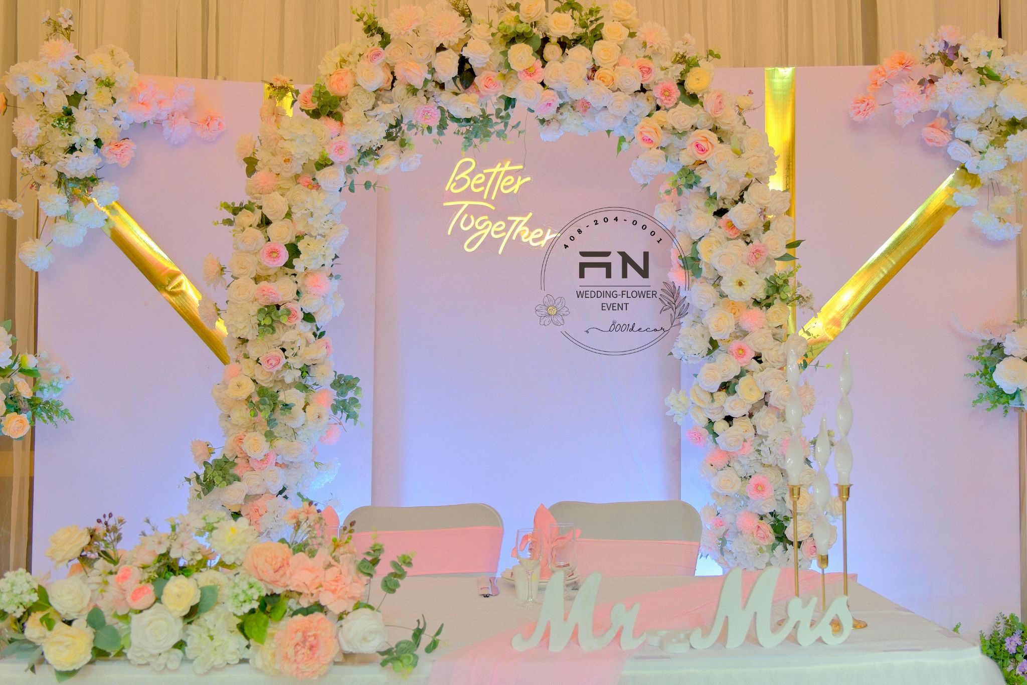 Wedding ceremony arch San Jose