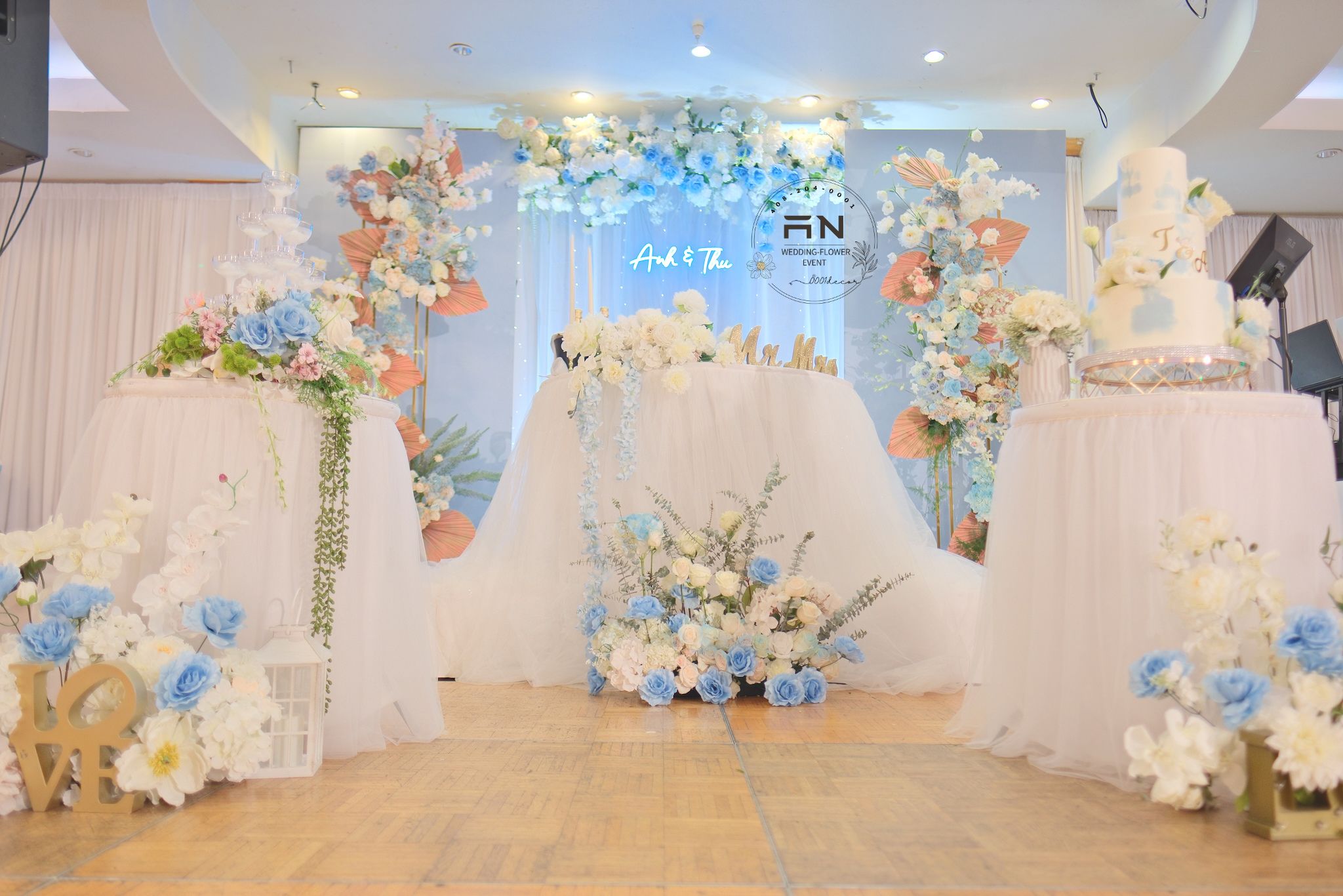 Floral wedding decor Bay Area