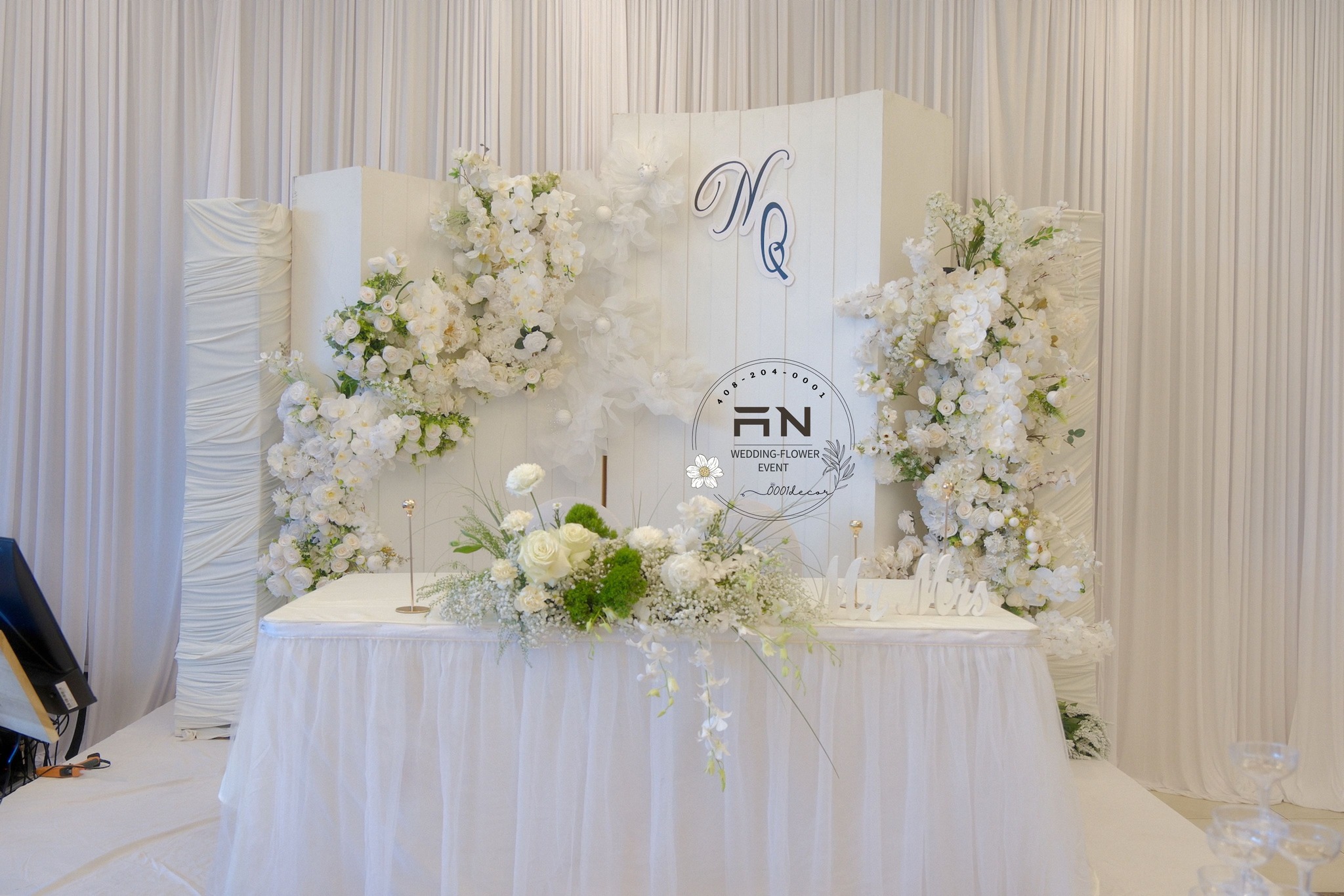 Reception styling Bay Area wedding