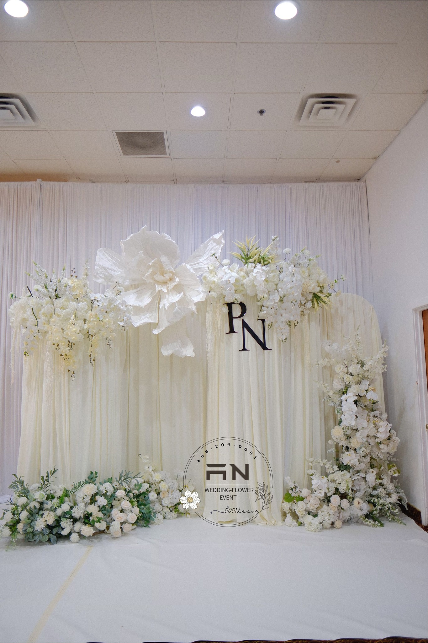 Floral arch San Jose wedding